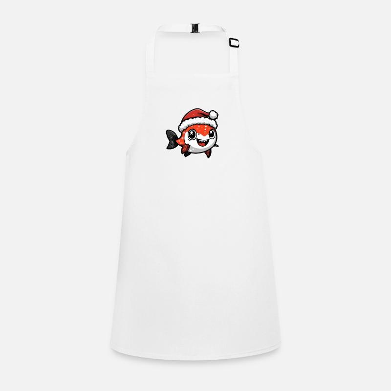 Piranha Poisson Noël Mignon Tablier Enfant