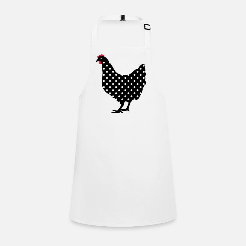 Poulet poule repéré Tablier Enfant