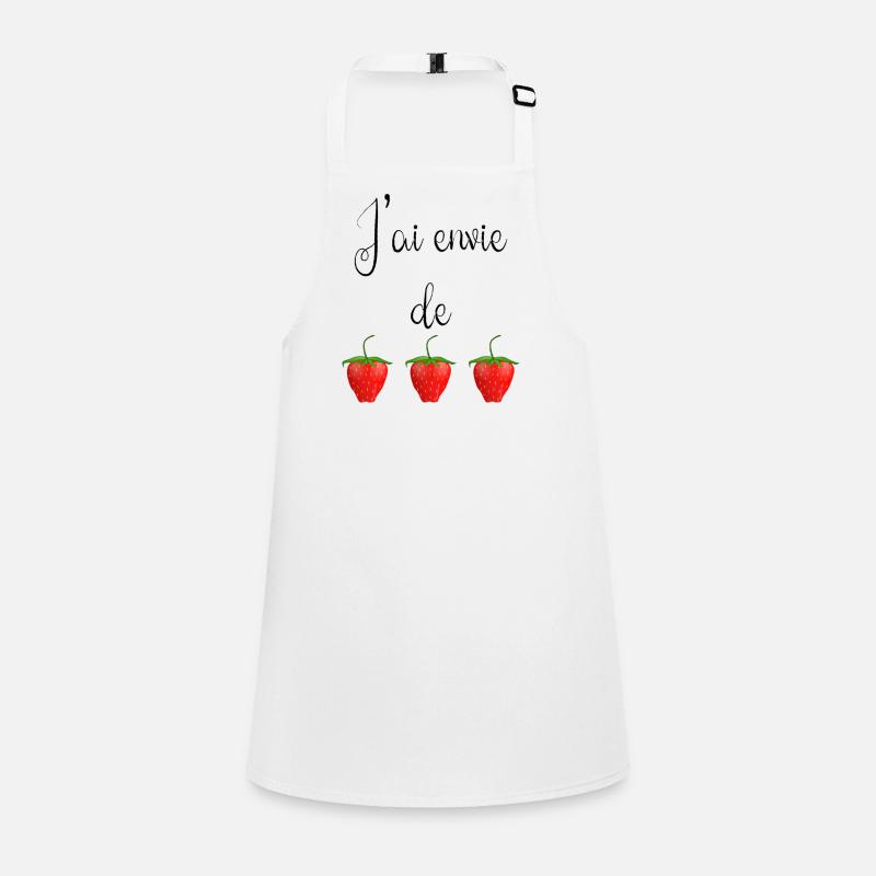 J'ai envie de fraises Tablier Enfant