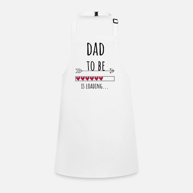 werdender Papa Vater Dad to be Geschenk Schürze für Kinder