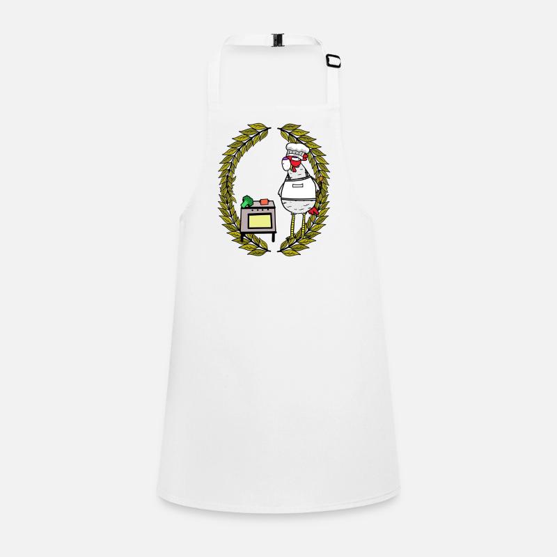Laurel Wreath Grandma Chicken Master Cook Enjoyment Local Children's Apron