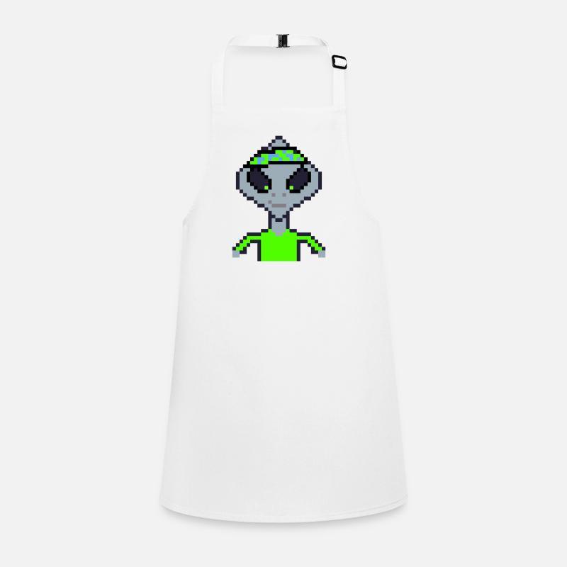 Pixel Alien « Karaté Vert » Tablier Enfant