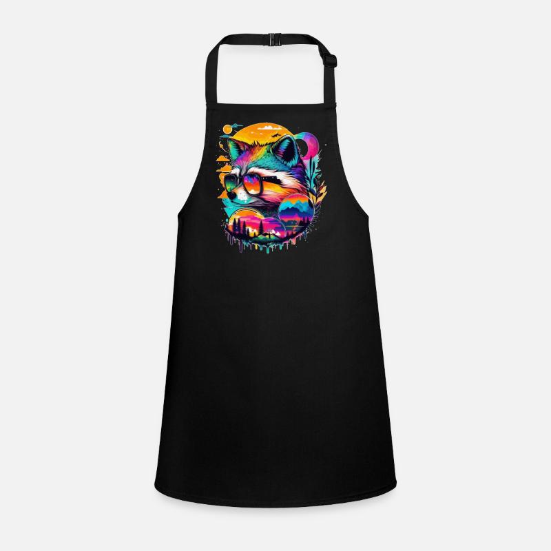 Fox Master Lamp in Cool with Sunglasses Children's Apron