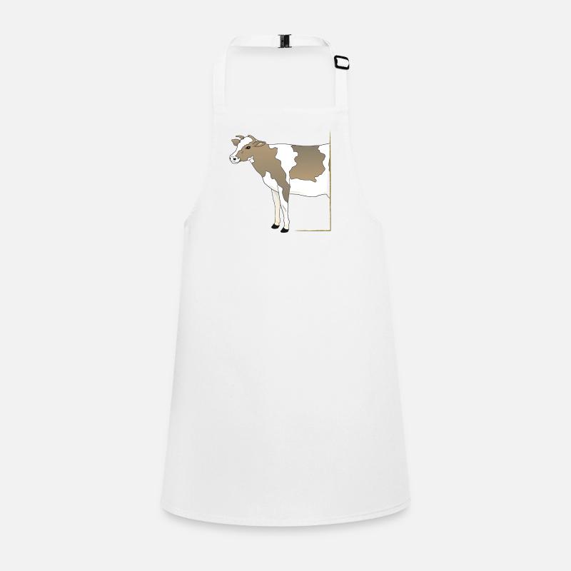 Vache - Demi-vache dans le cadre Tablier Enfant