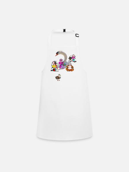 Swan Company - Children's Apron - white - Front