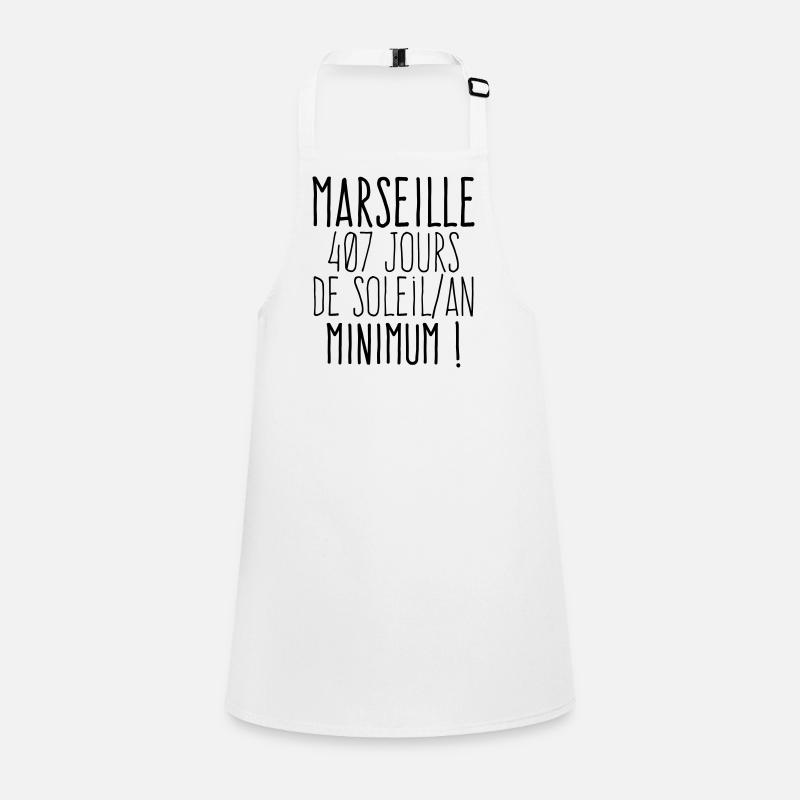 Marseille 407 jours de soleil par an  Tablier Enfant