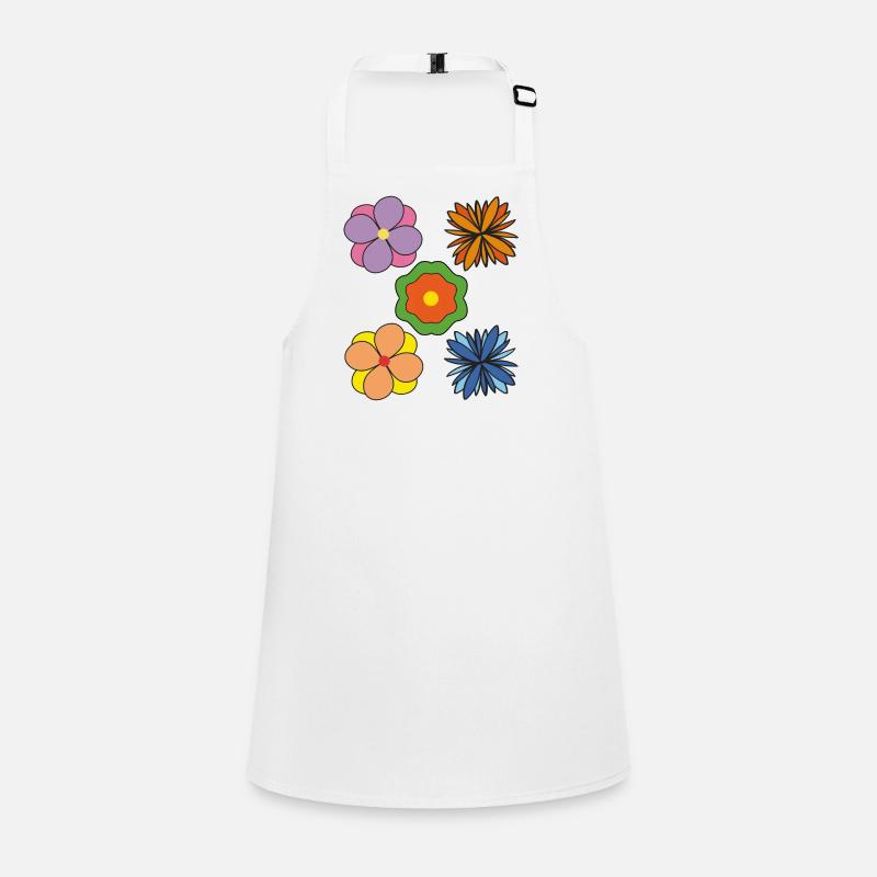 Colorful flowers and abstract patterns Children's Apron