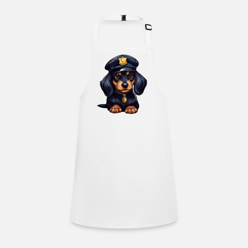Dachshund Policeman Children's Apron