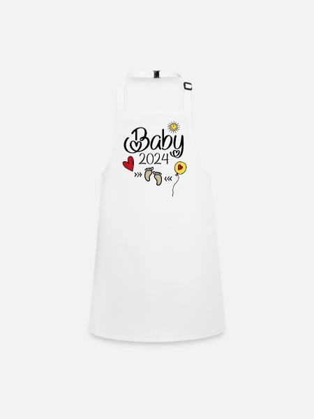in 2024 - Children's Apron - white - Front