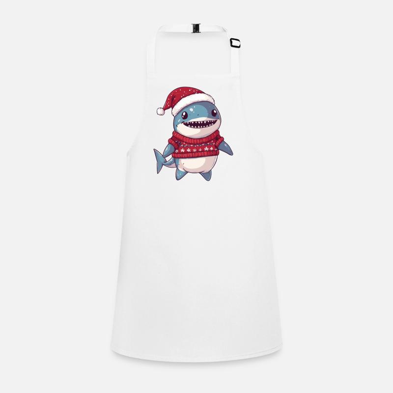 Bande dessinée de Noël requin Tablier Enfant