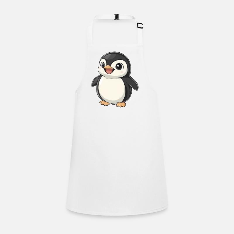 Cute Adorable Penguin - Charming Cartoon Design Children's Apron