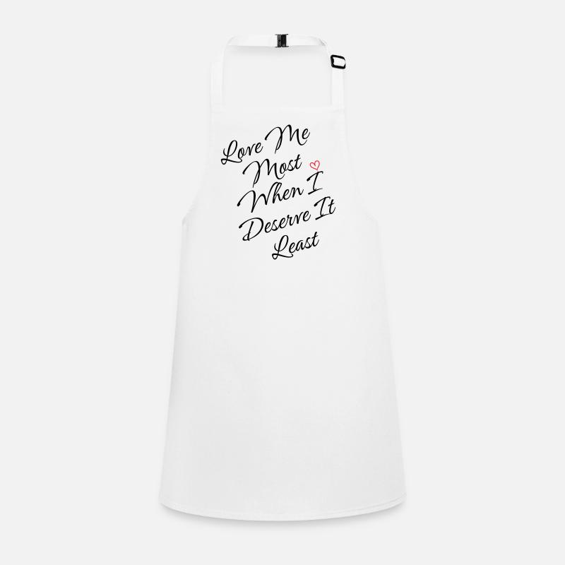 Whimsical Heart Line Art Design Children's Apron