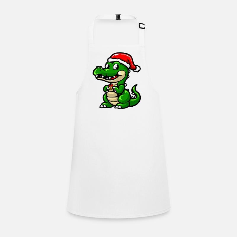 Alligator Christmas Children's Apron