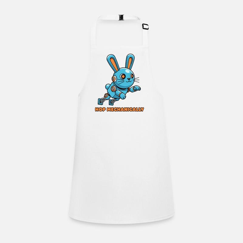 Blue Mechanical Hoppbunny Children's Apron