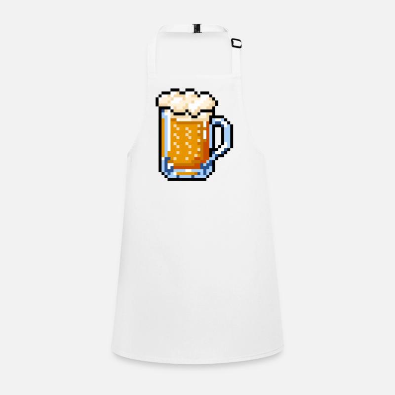 Beer Glass Pixel Art – Retro Beer Design Children's Apron