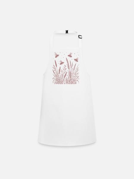 Wildflowers Bees - Children's Apron - white - Front