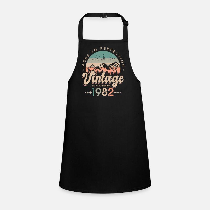 1982 Vintage anniversary 40 years Children's Apron
