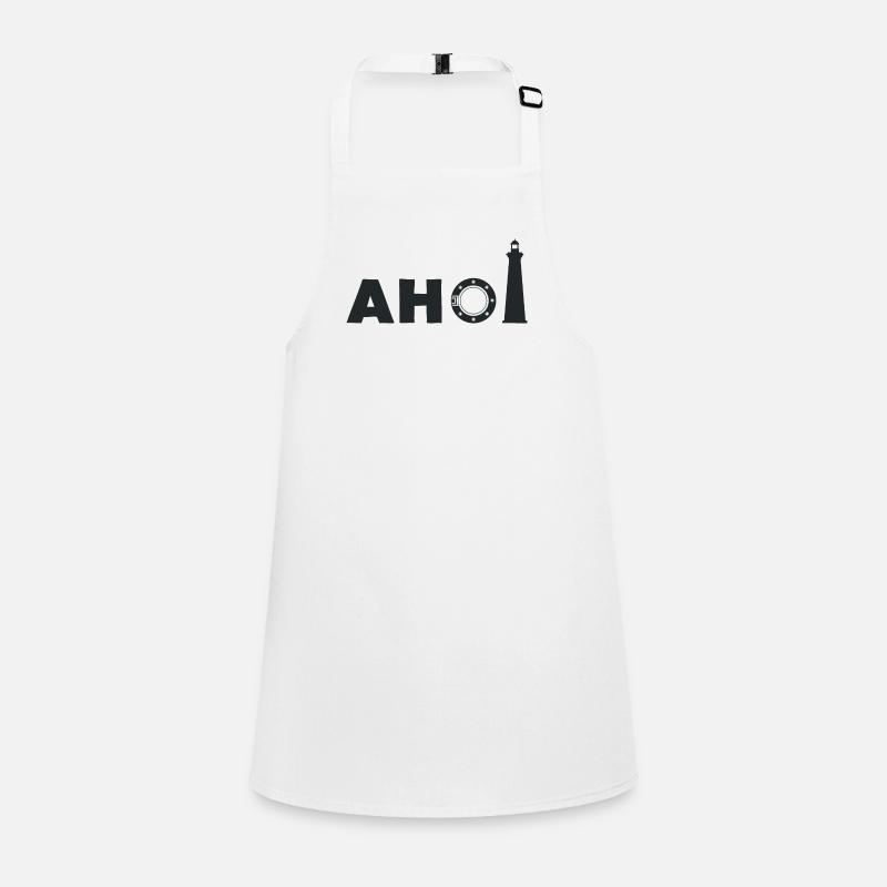 Behind the lighthouse it's "Ahoy" Children's Apron