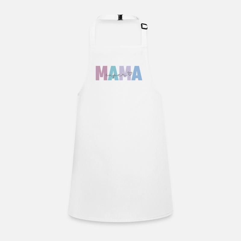 Super maman - Tablier Enfant - blanc