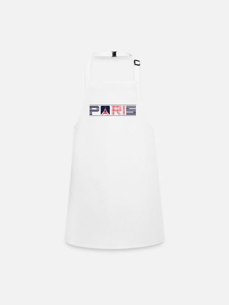 Paris, France, City Break, Design de voyage - Tablier Enfant - blanc - Devant