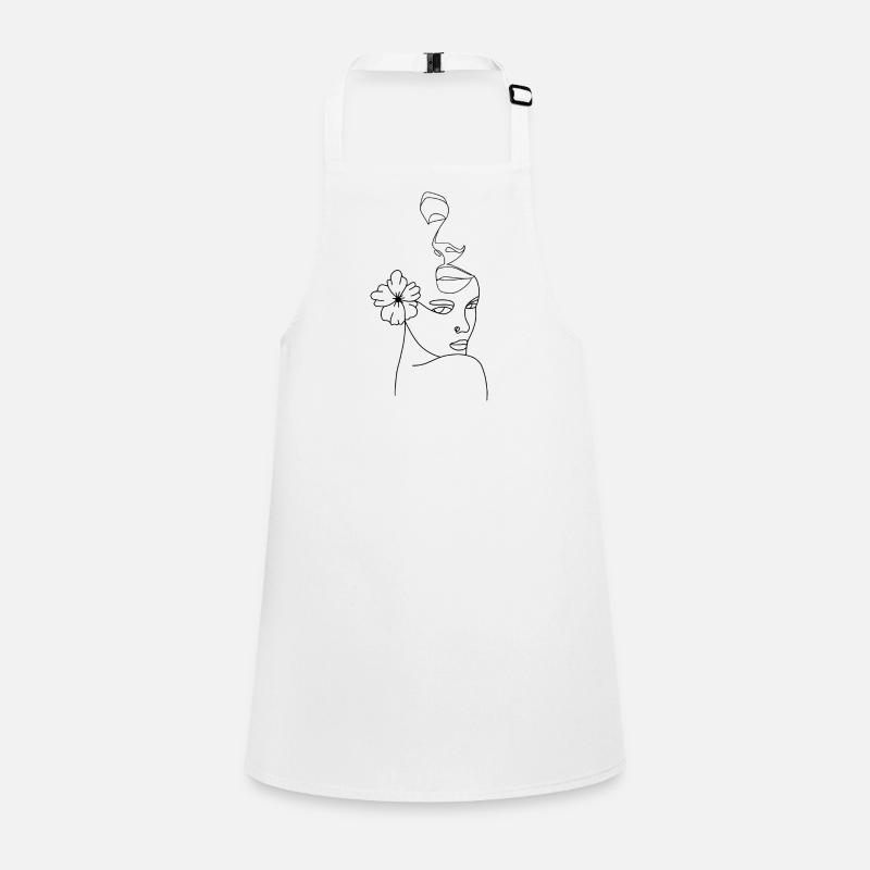 Face line abstract Children's Apron