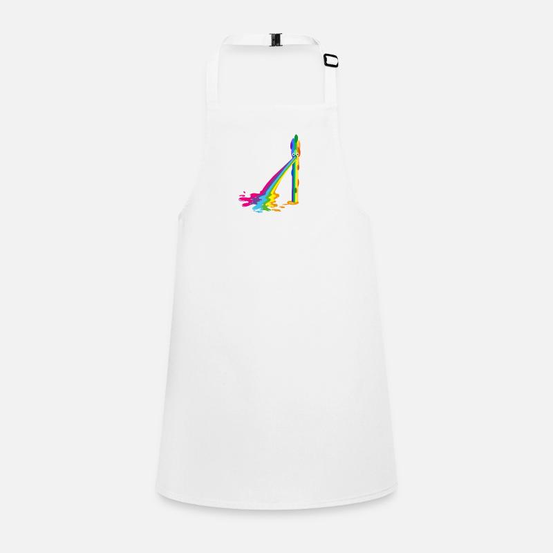 spargel, regenbogen,kotzender spargel, bunt Schürze für Kinder