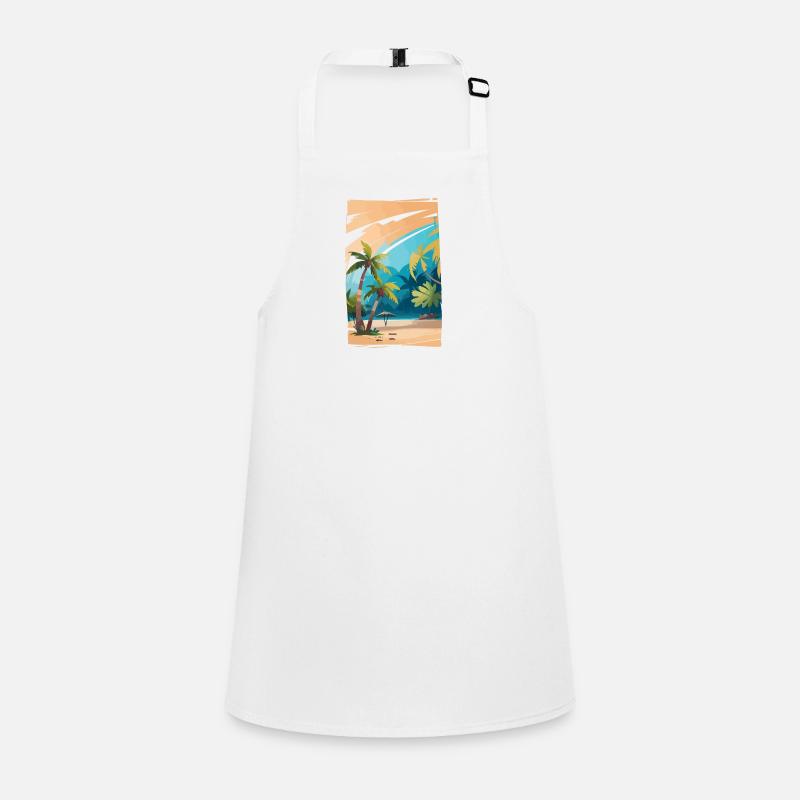 Tropical Background Children's Apron