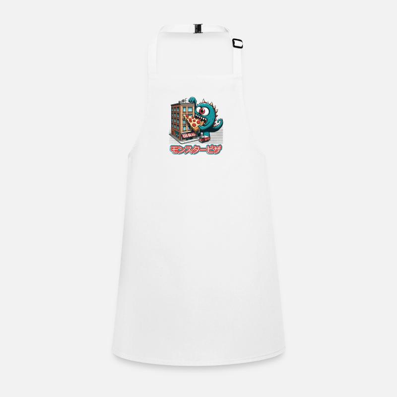 Pizza Monster Funny Children's Apron