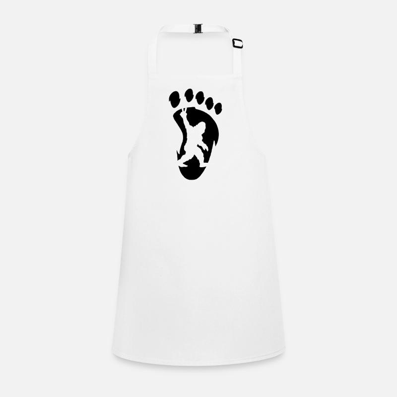 Bigfoot-Peace-Zeichen Schürze für Kinder