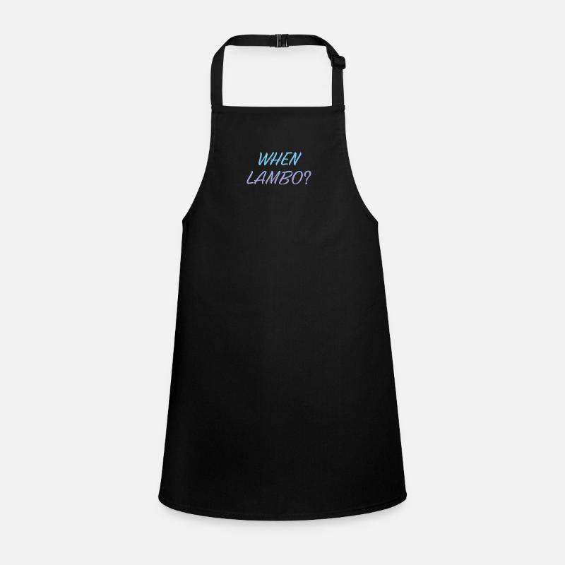WHEN LAMBO CHEWING GUM Children's Apron