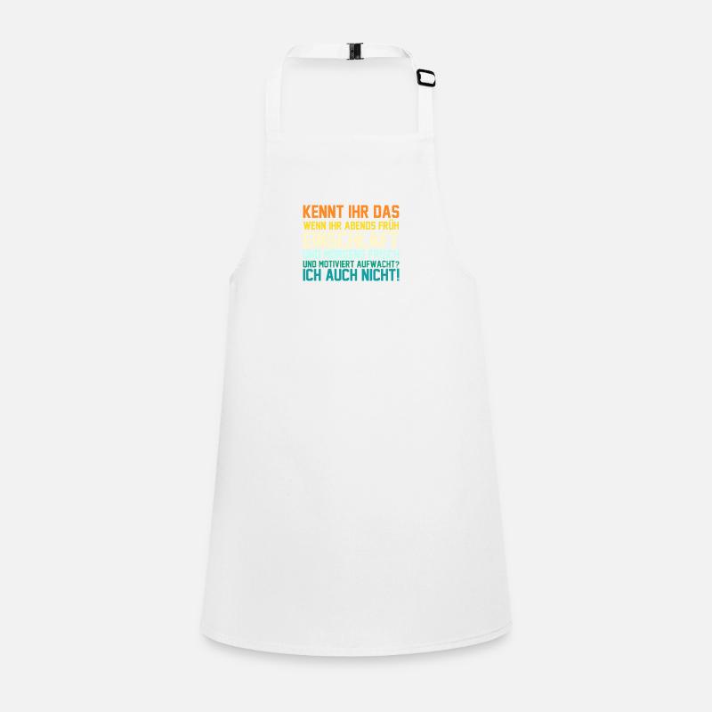 Lazy late riser motivation Children's Apron