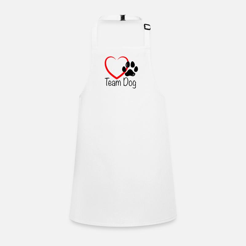 Team Dog Herz Schürze für Kinder