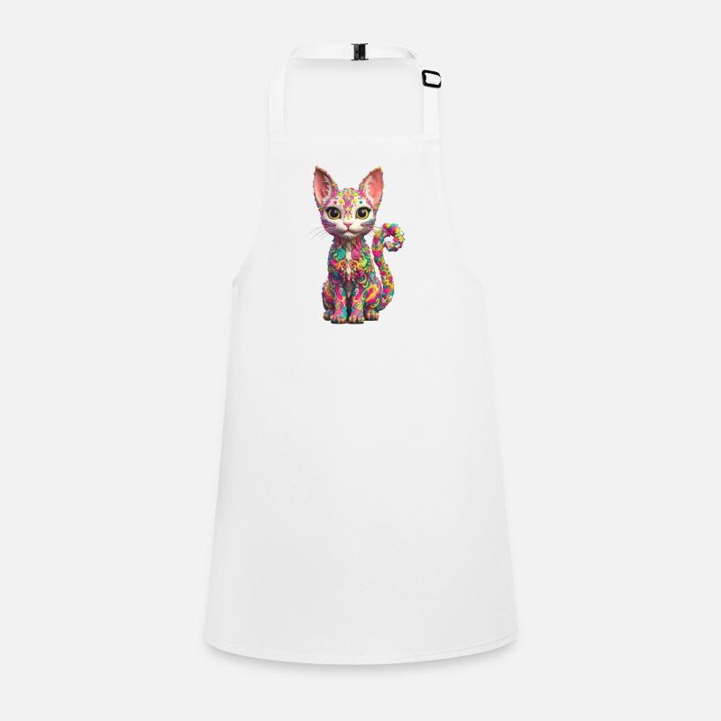 Cool cat design Children's Apron