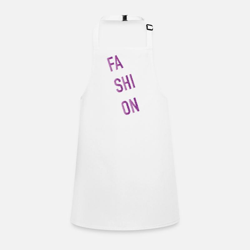 Lettrage de mode magenta Tablier Enfant