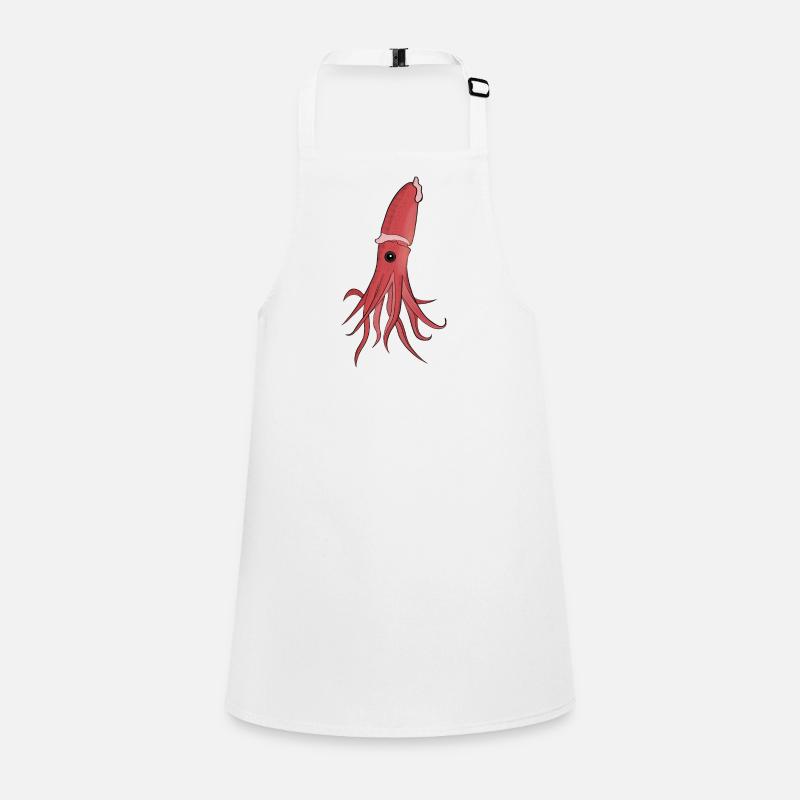 Sea Creatures A Beautiful Squid Children's Apron