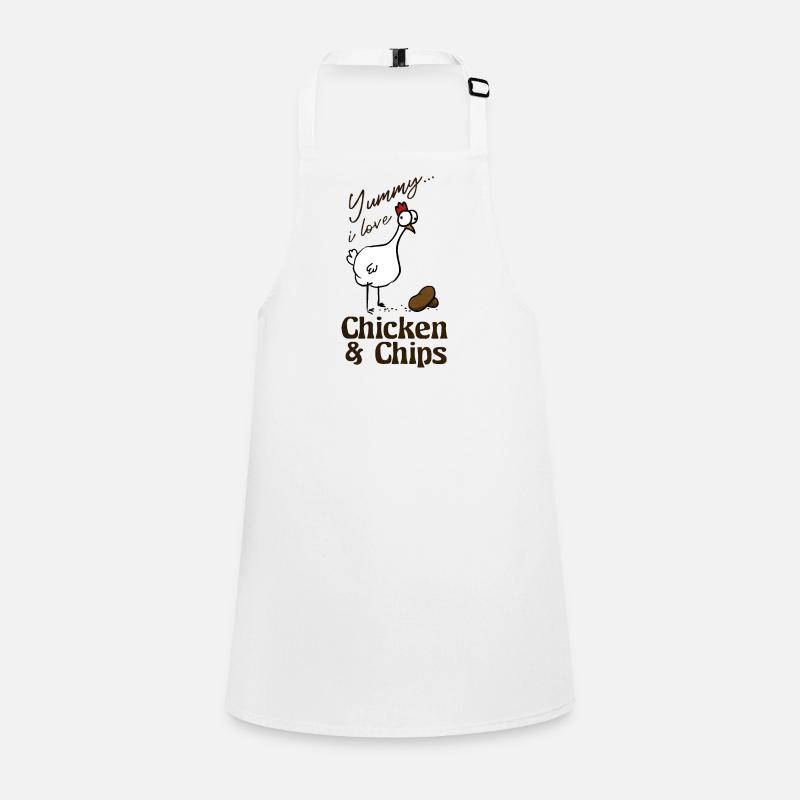 chicken and chips Schürze für Kinder