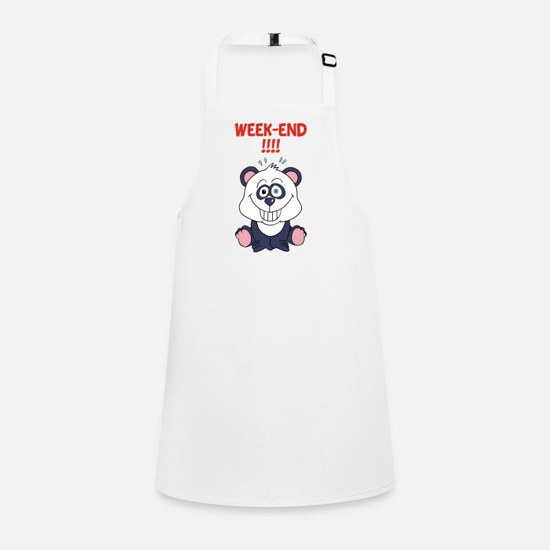 Panda on the weekend Children's Apron