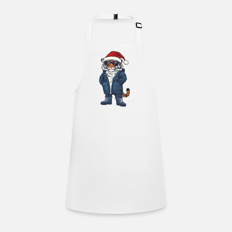 Tiger Christmas Winter Children's Apron