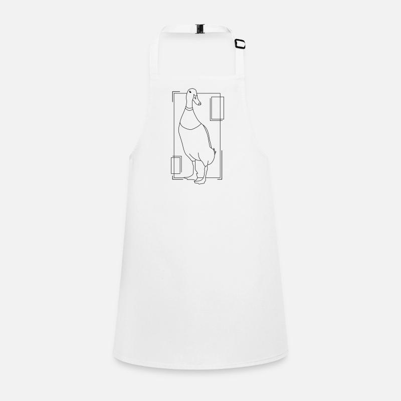 Runner duck in geometric design Children's Apron