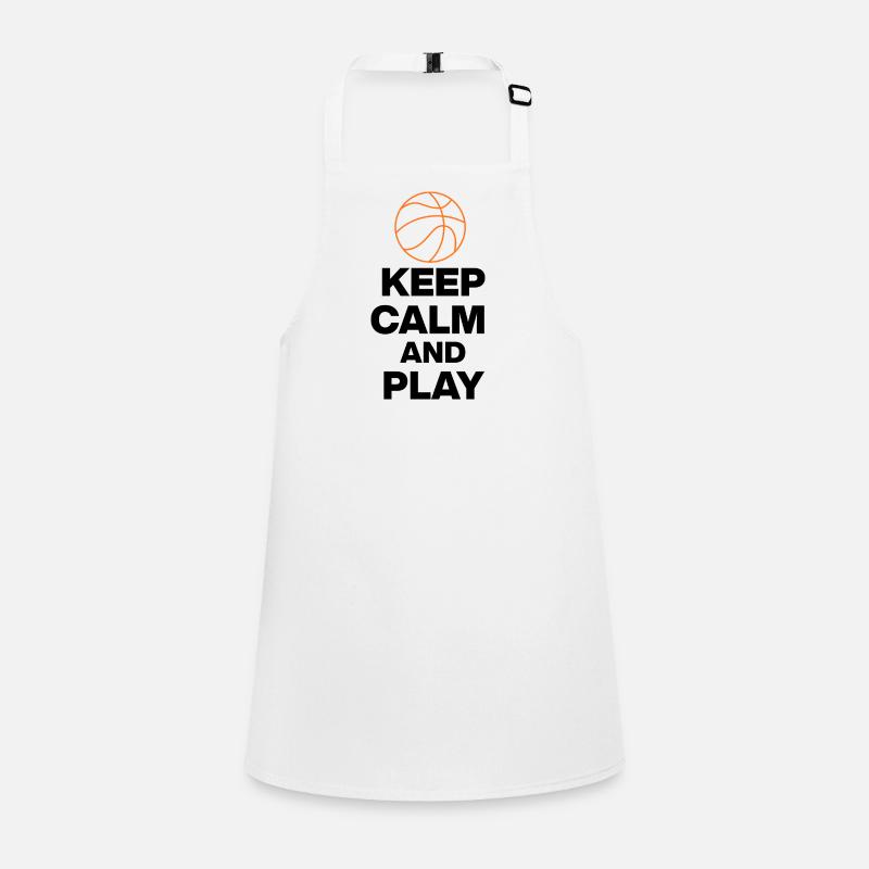 RESTEZ CALMES ET JOUEZ AU BASKET, FANS DE BB GIFT Tablier Enfant