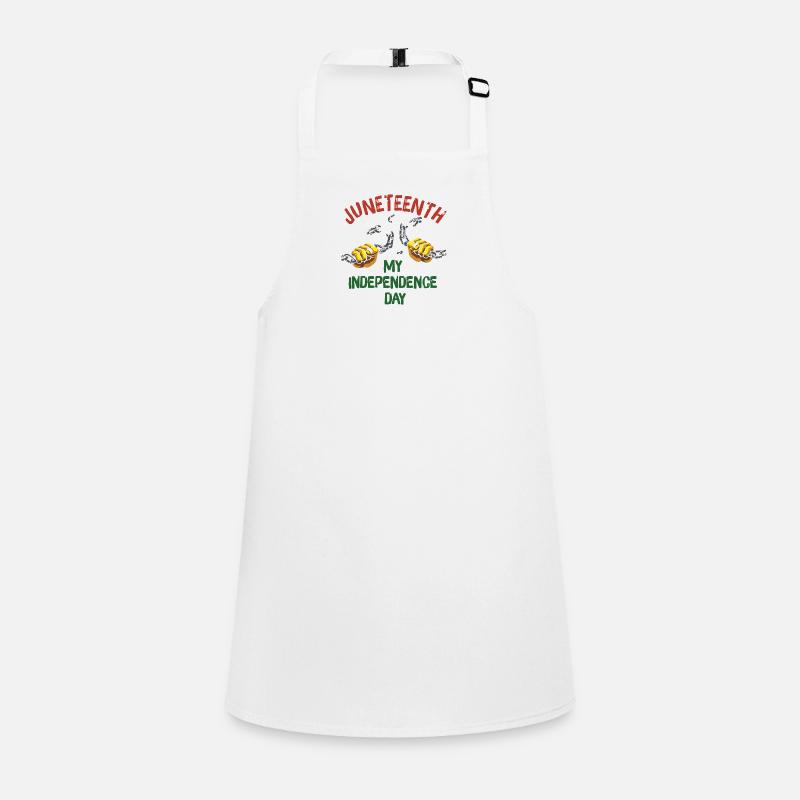 Juneteenth Black History Day Pride Gift - Children's Apron - white
