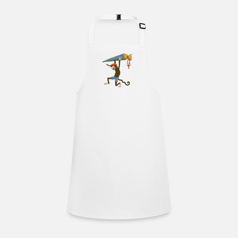 Monkey with school cone Children's Apron