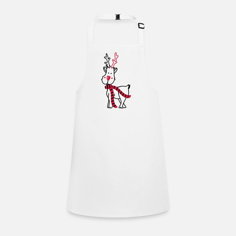 Reindeer with Scarf Children's Apron