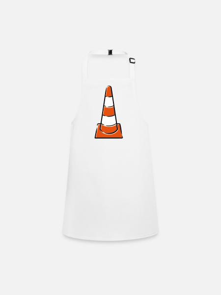 Construction hats - Children's Apron - white - Front