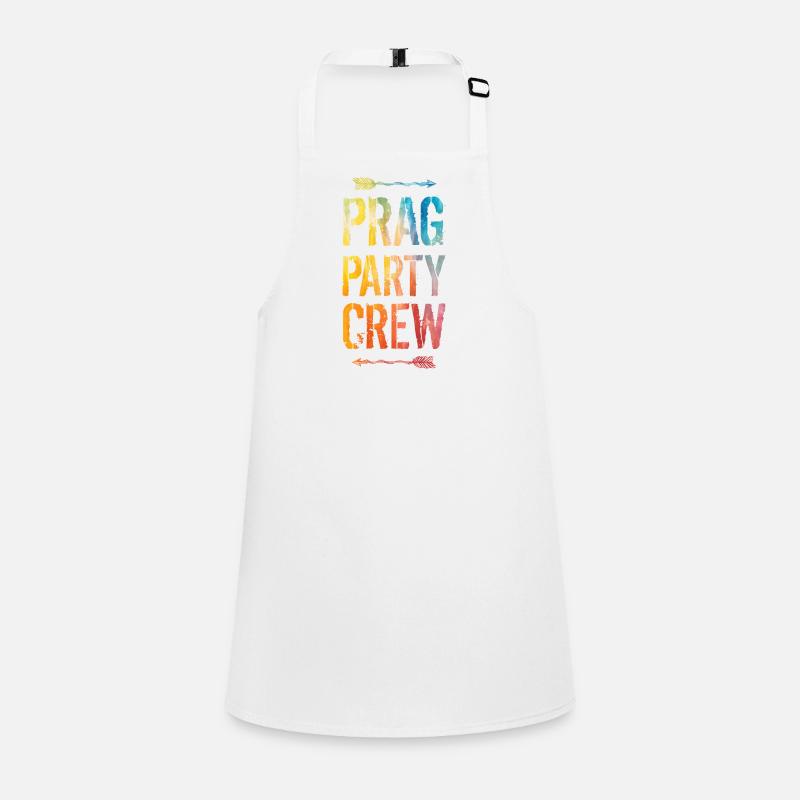 Prag Party Crew Spruch Schürze für Kinder