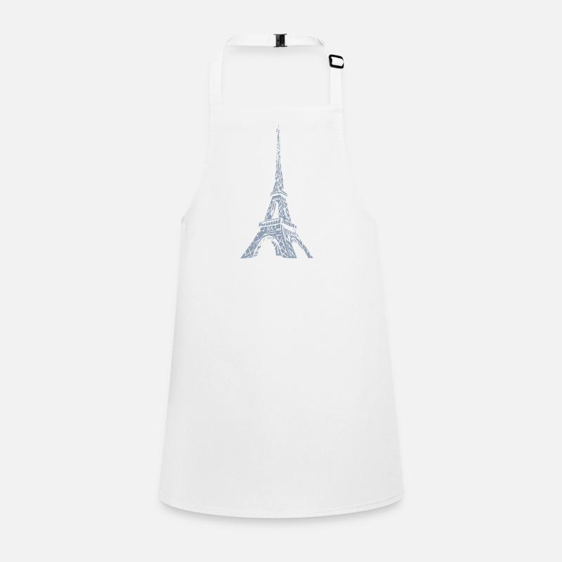Tour Eiffel Silhouette Paris Look Grunge Tablier Enfant