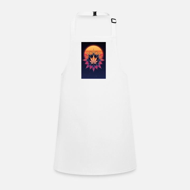 Feuille de cannabis Sun Mandala Tablier Enfant