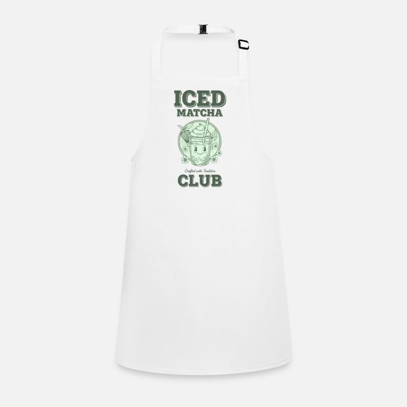 Iced Matcha Club Crafted With Tradition Matcha Schürze für Kinder
