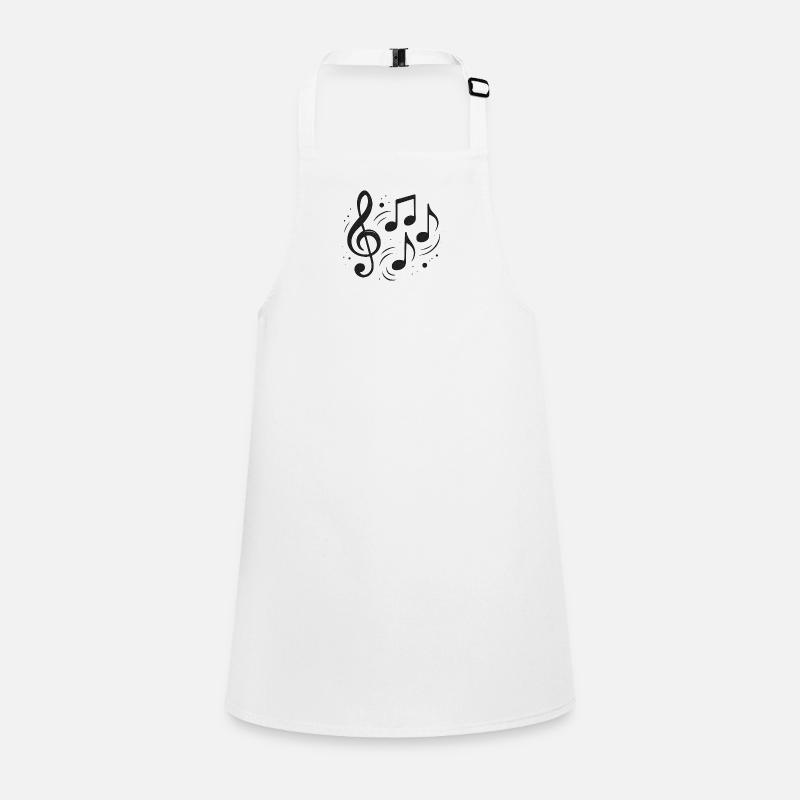 Abstract Notes and Music Sketch Design Children's Apron