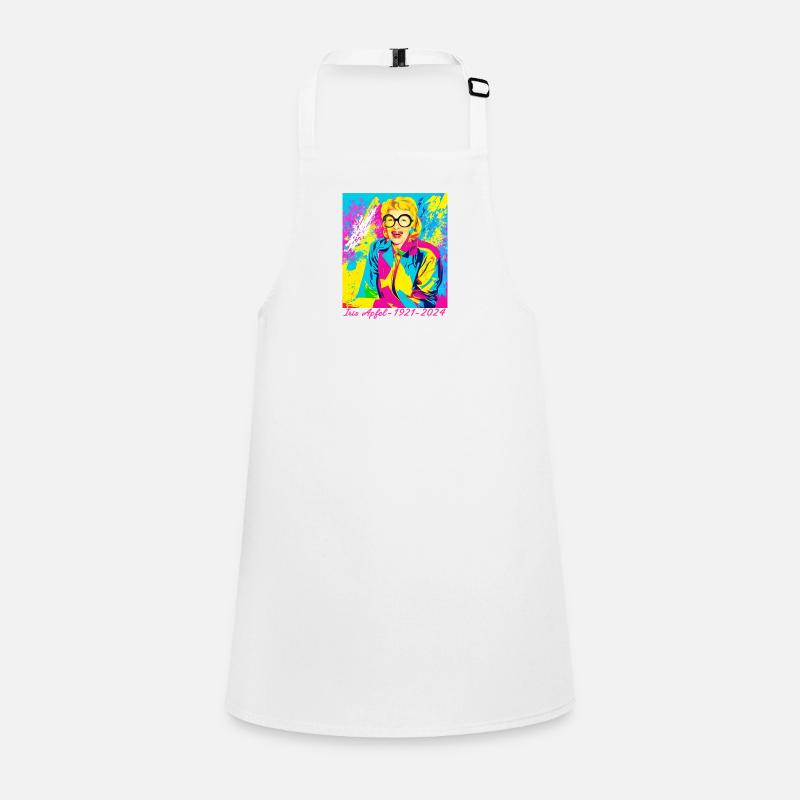 Illustration, colorful, graffiti, iris apple Children's Apron